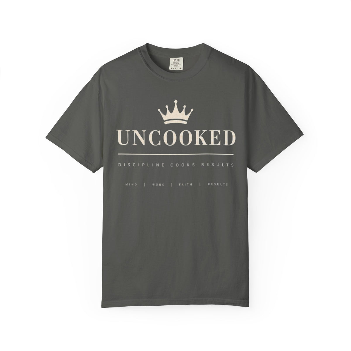 Uncooked Crown T-Shirt — Minimalist Royal Graphic Tee