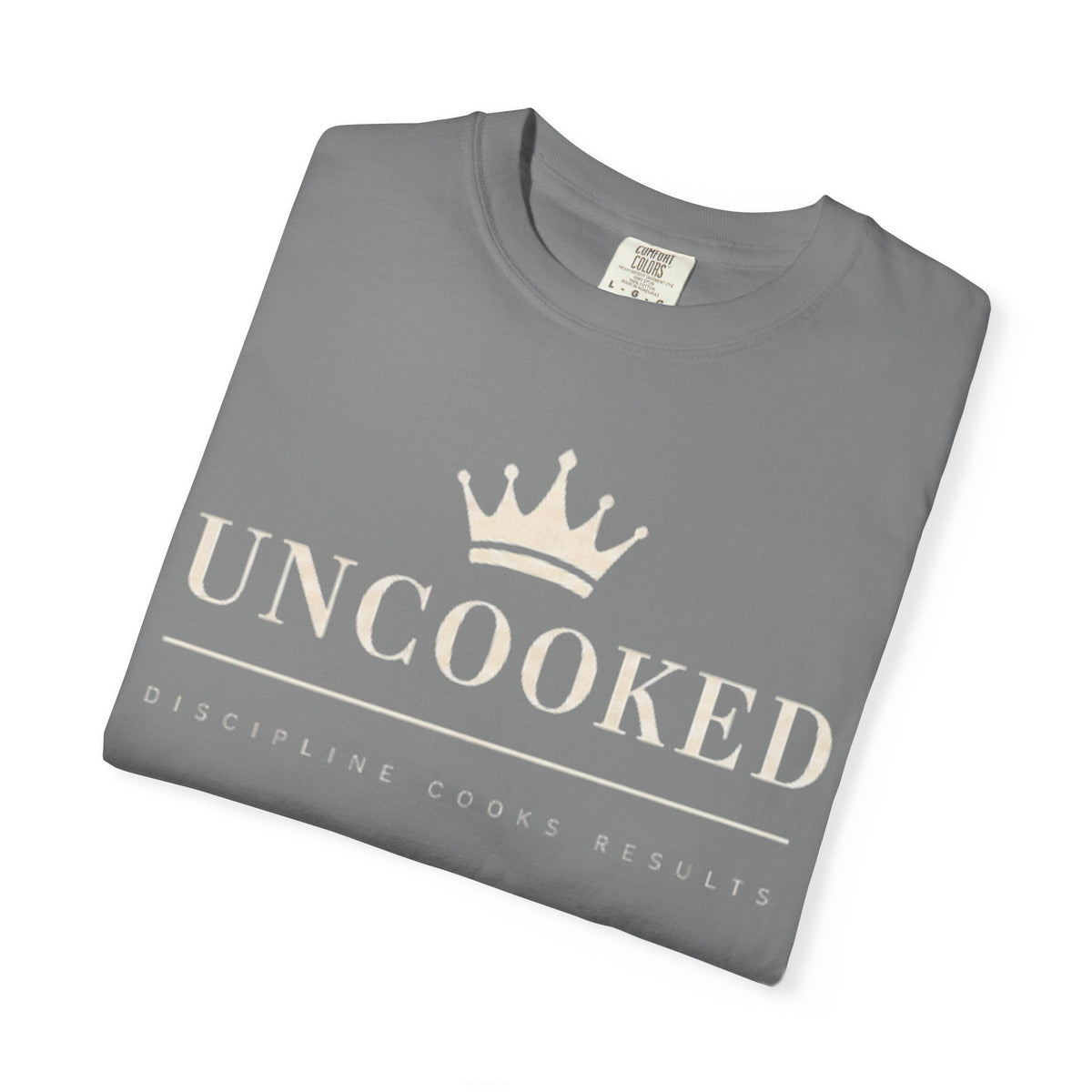 Uncooked Crown T-Shirt — Minimalist Royal Graphic Tee