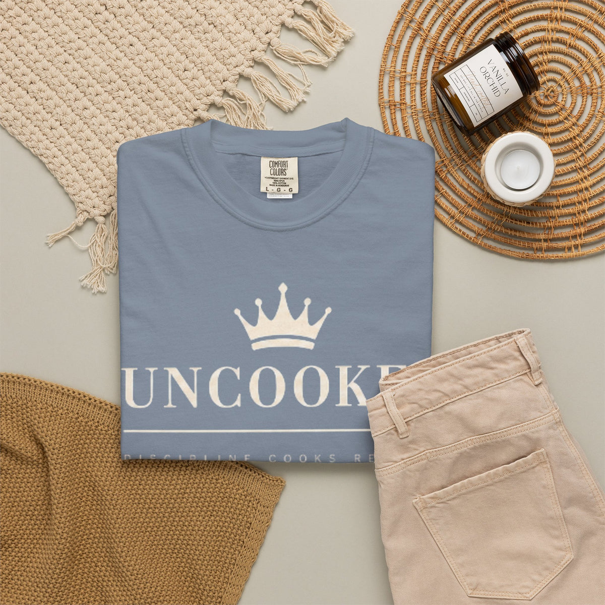 Uncooked Crown T-Shirt — Minimalist Royal Graphic Tee