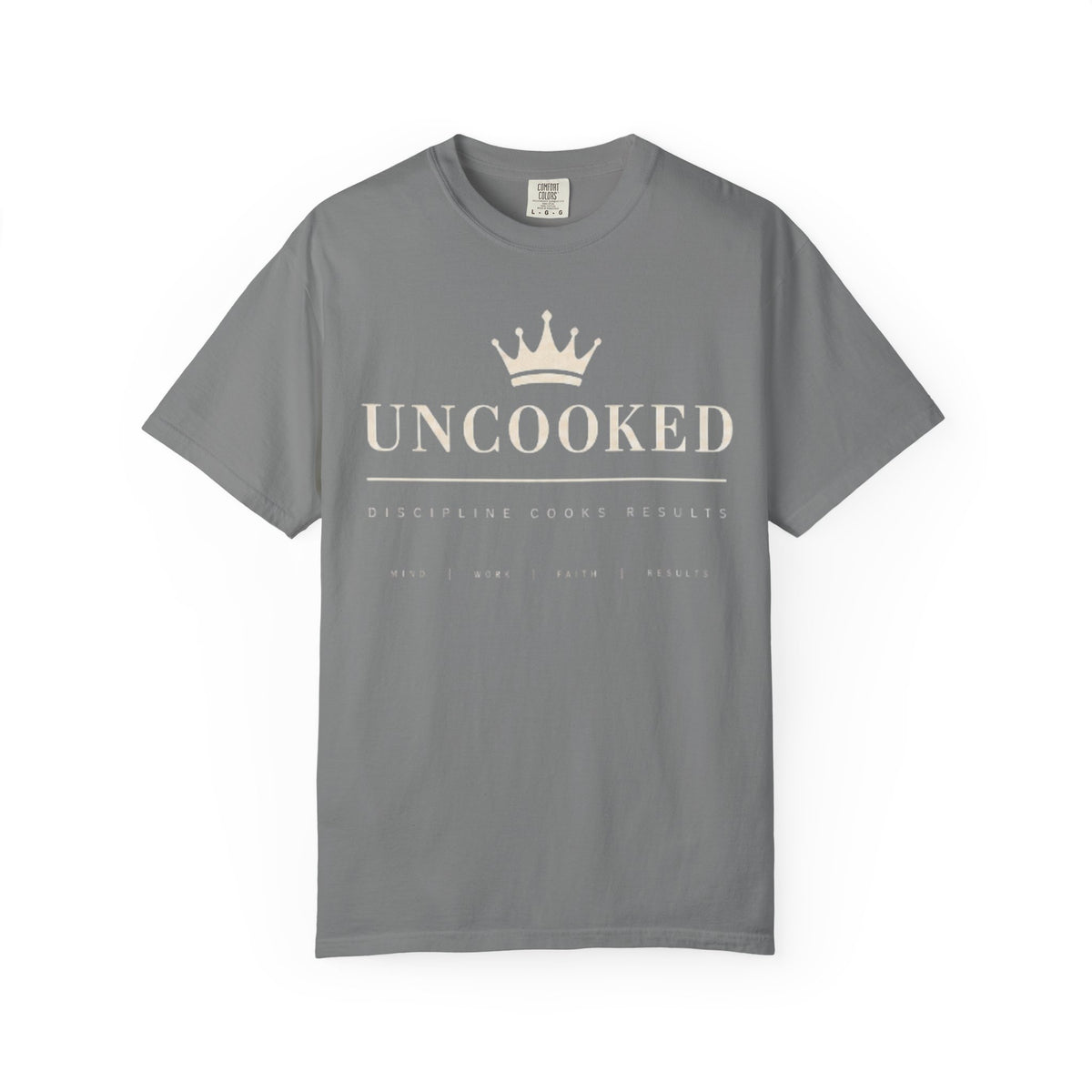 Uncooked Crown T-Shirt — Minimalist Royal Graphic Tee