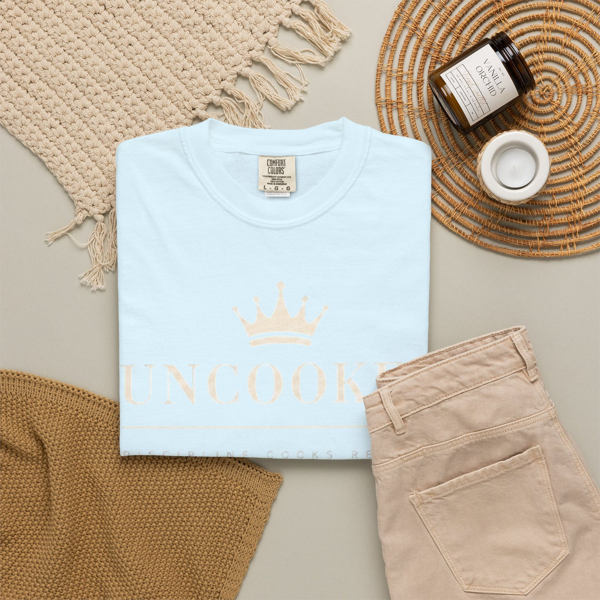 Uncooked Crown T-Shirt — Minimalist Royal Graphic Tee