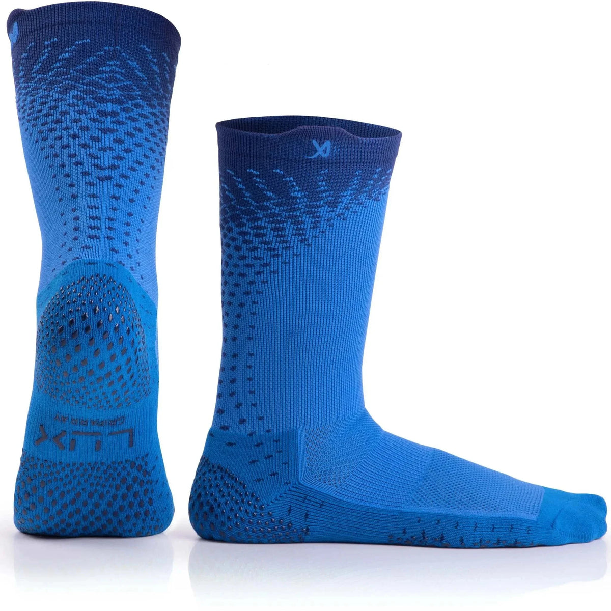 Sport Socks - Performance Grip Cleat Socks - Blue - LUX LUX Sports