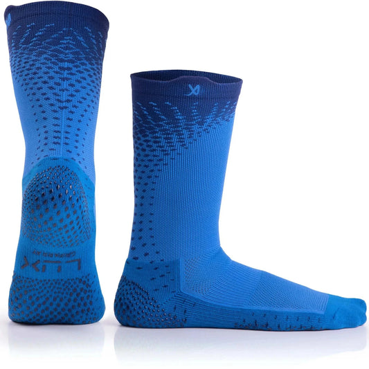 Sport Socks - Performance Grip Cleat Socks - Blue - LUX LUX Sports