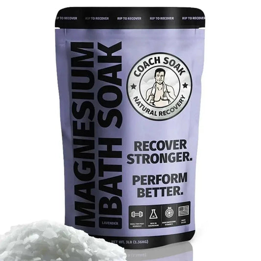 Coach Soak Magnesium Bath Soak | Post-Workout Recovery - Calming Lavender Angles90®