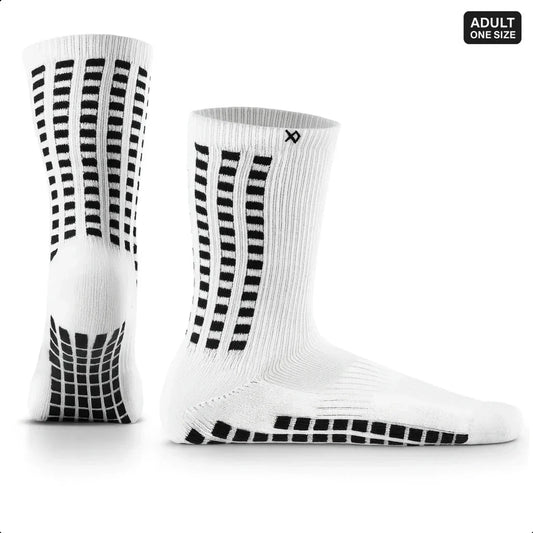 Grip Socks Football - Calf Socks - White - LUX - White / Large LUX Sports
