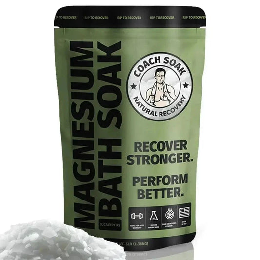 Coach Soak Magnesium Bath Soak | Post-Workout Recovery - Eucalyptus Tea Tree Angles90®